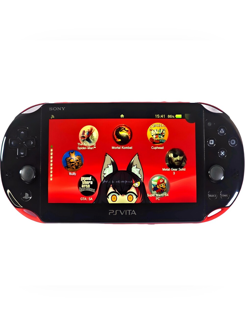 Sony PS Vita Slim 2000 Black–Pink Model | Plug & Play | Accessories & Content